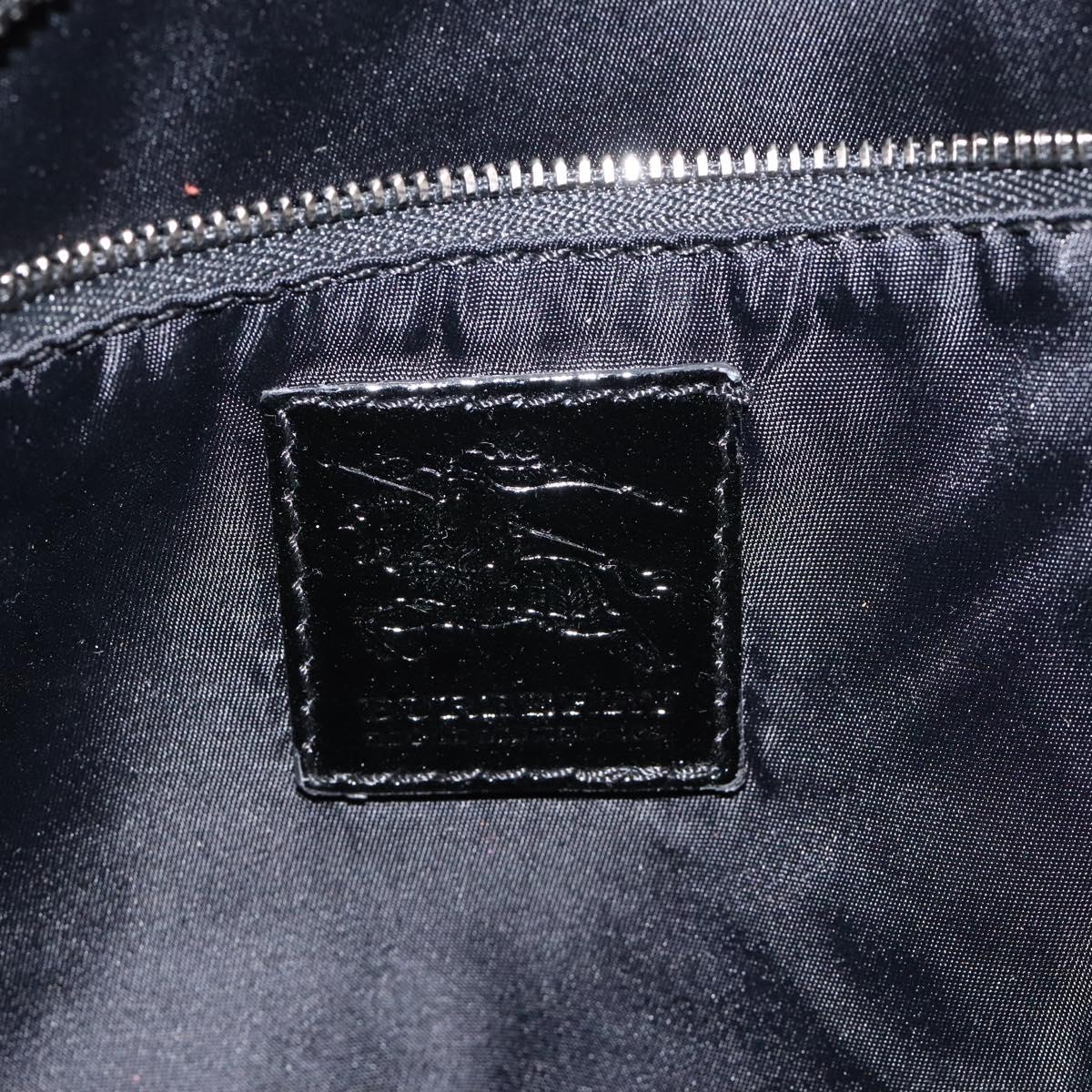 BURBERRY Nova Check Tote Bag Nylon Black Auth am8192