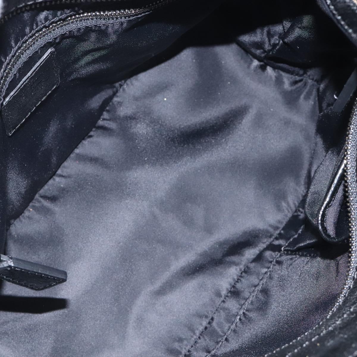 BURBERRY Nova Check Tote Bag Nylon Black Auth am8192