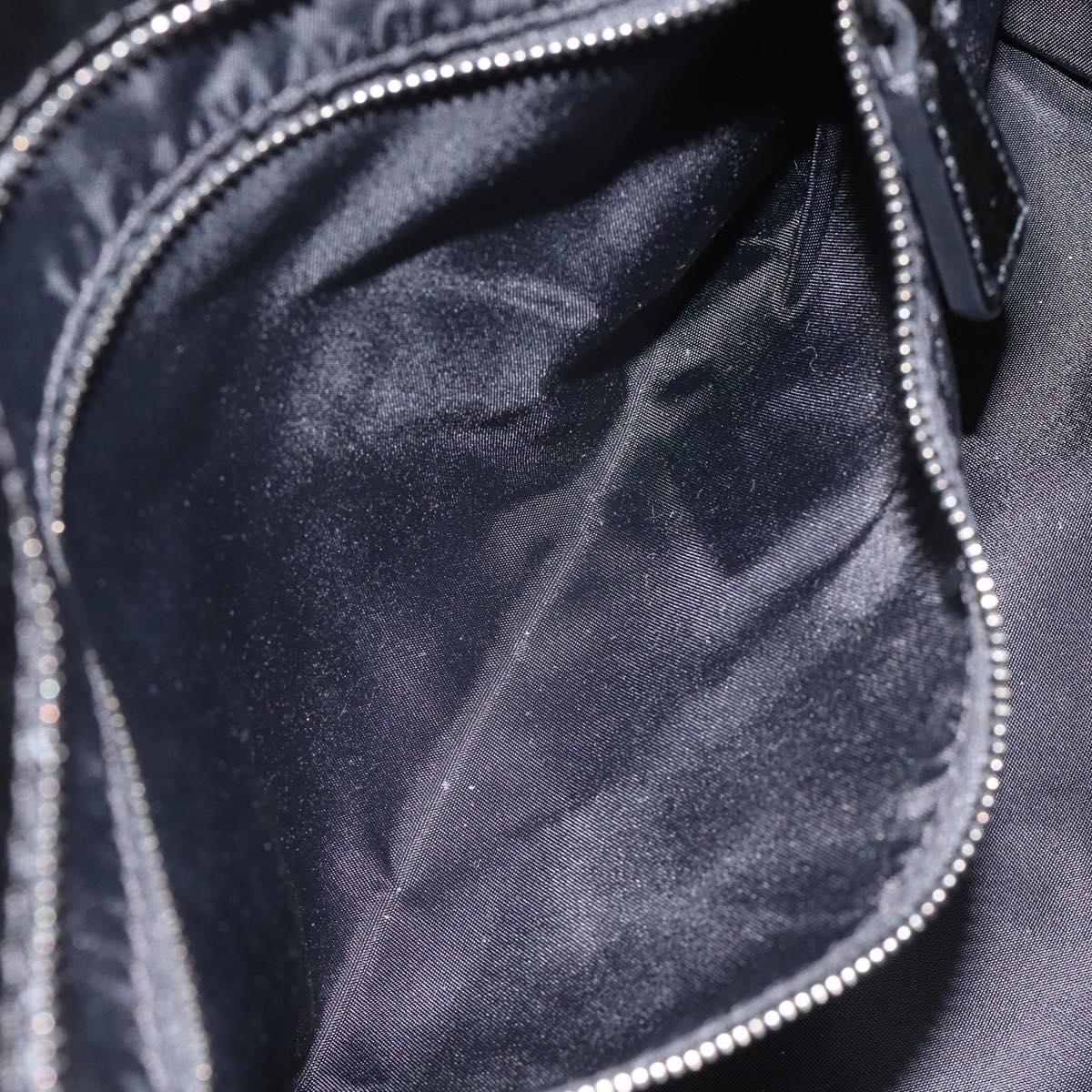 BURBERRY Nova Check Tote Bag Nylon Black Auth am8192