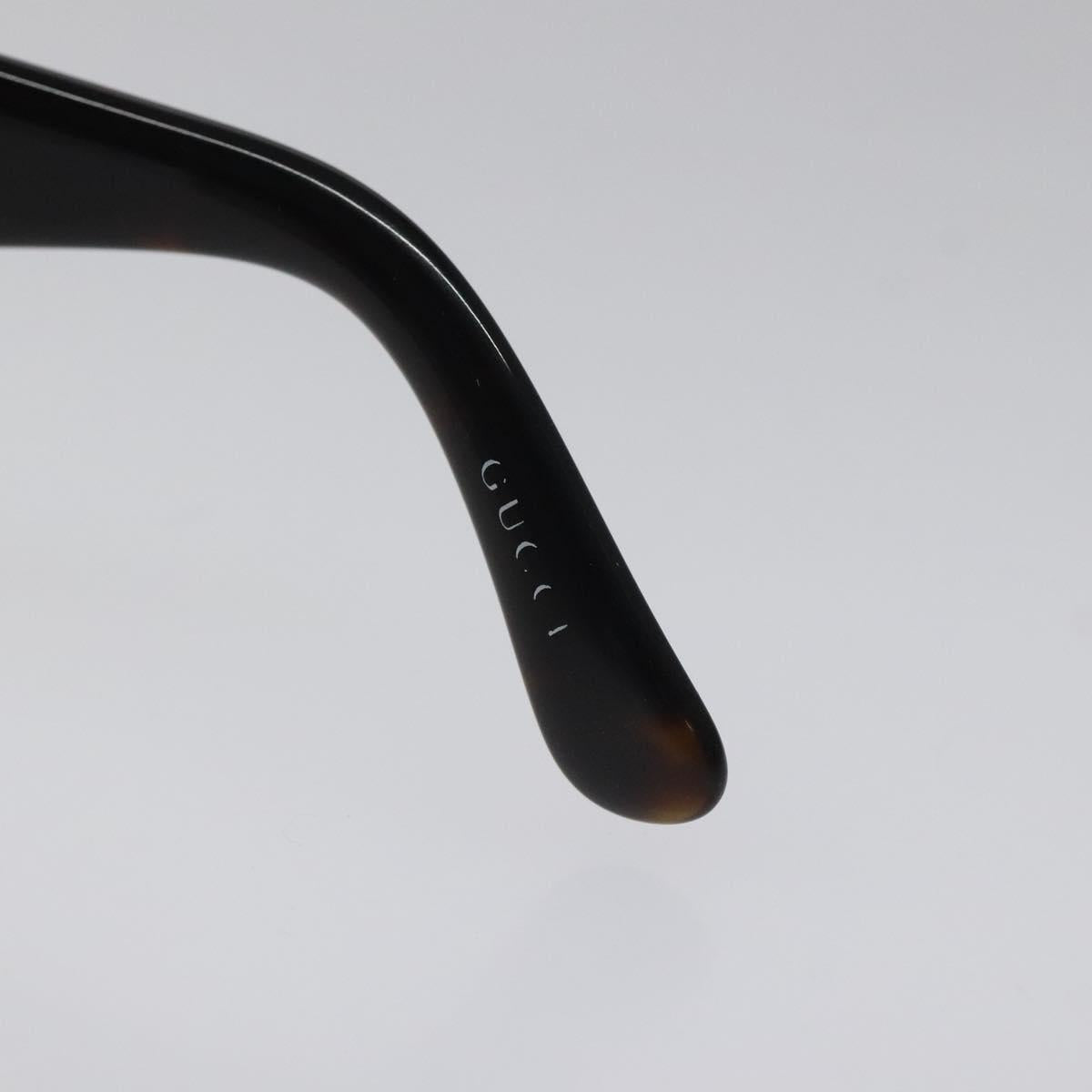 GUCCI Sunglasses plastic Brown Auth am8201