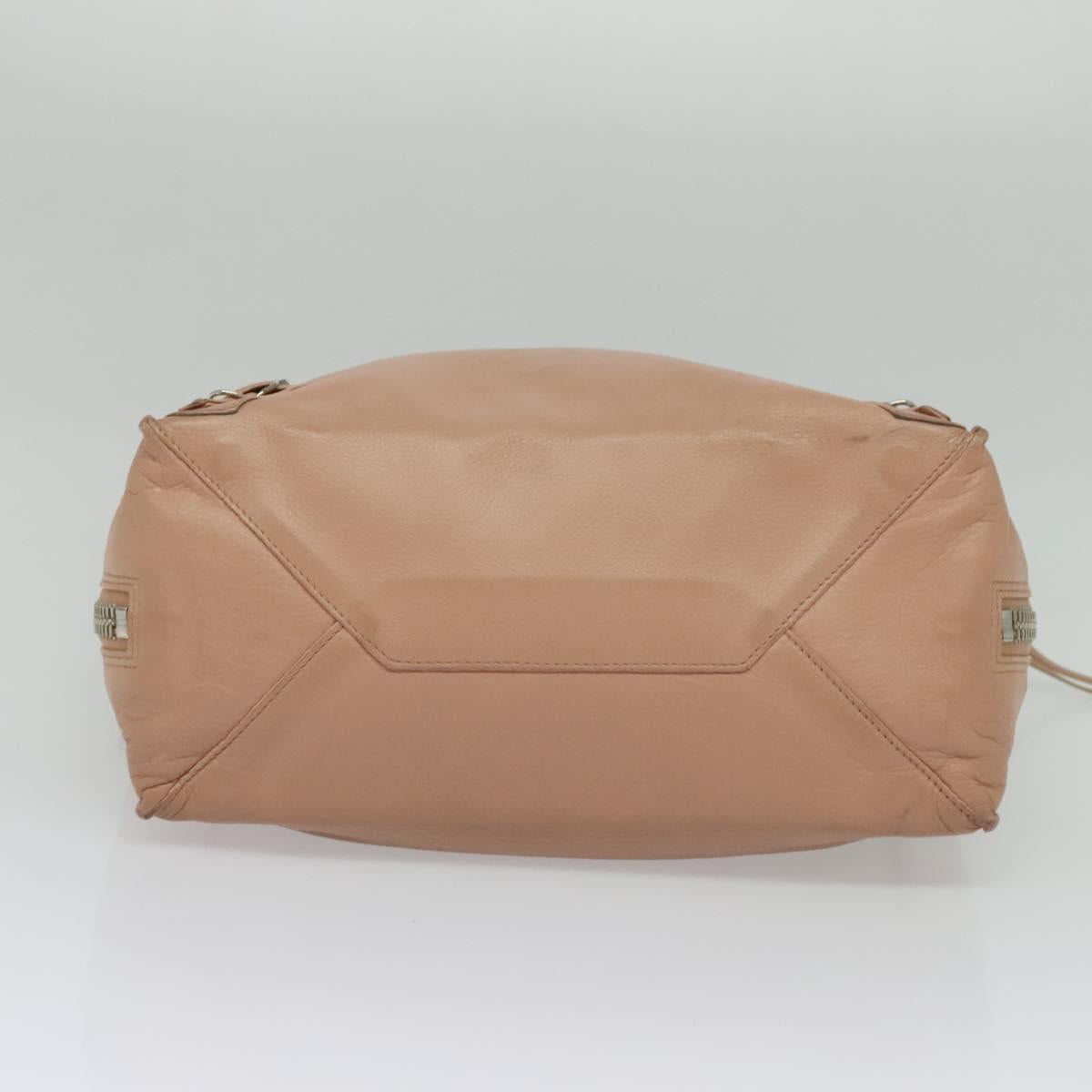 BALENCIAGA Mini Paper A4 Hand Bag Leather Pink 357330 Auth am8223V