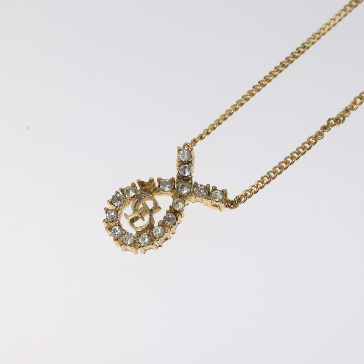 Christian Dior Necklace metal Gold Auth am8229