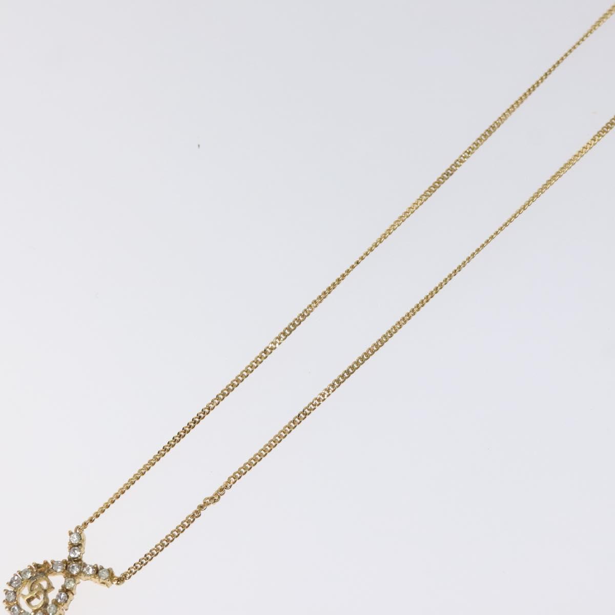 Christian Dior Necklace metal Gold Auth am8229