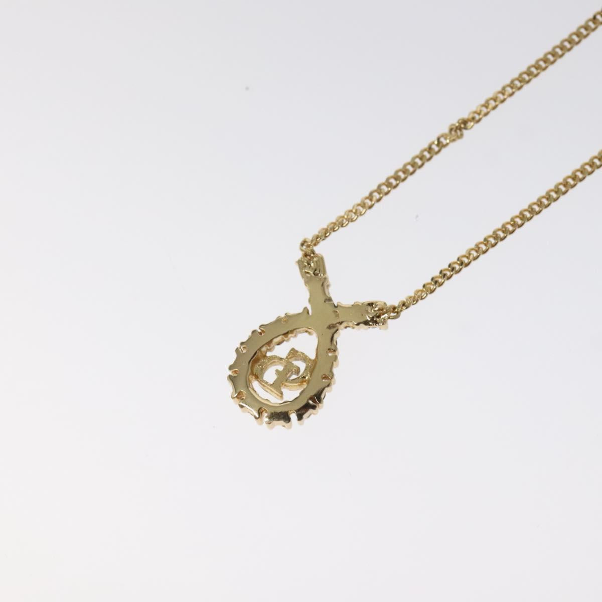 Christian Dior Necklace metal Gold Auth am8229