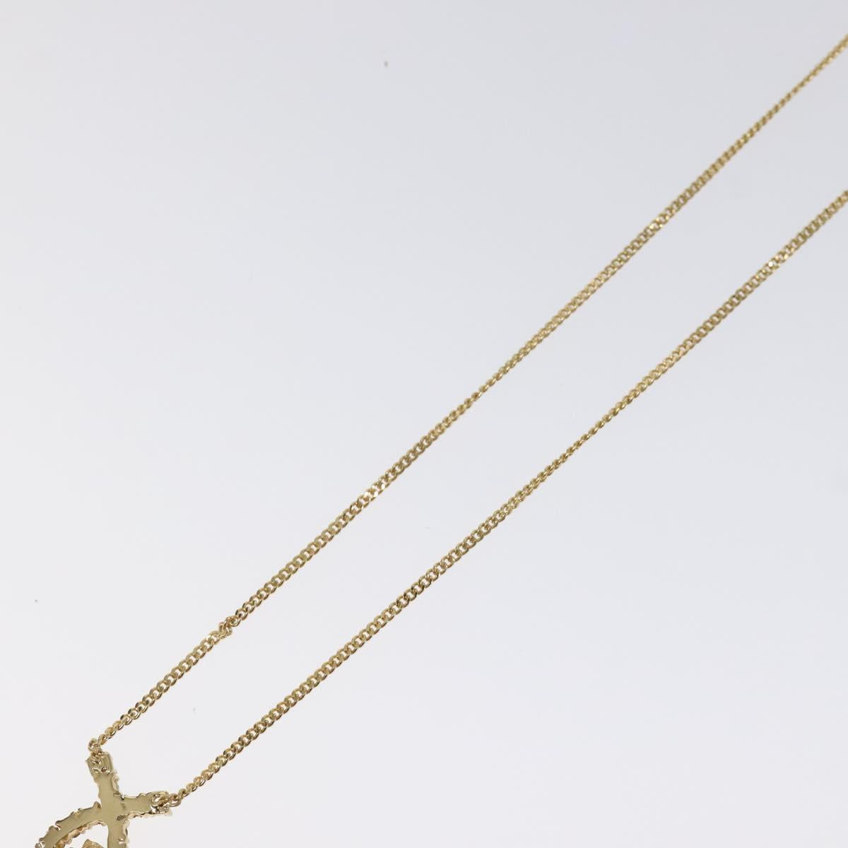Christian Dior Necklace metal Gold Auth am8229