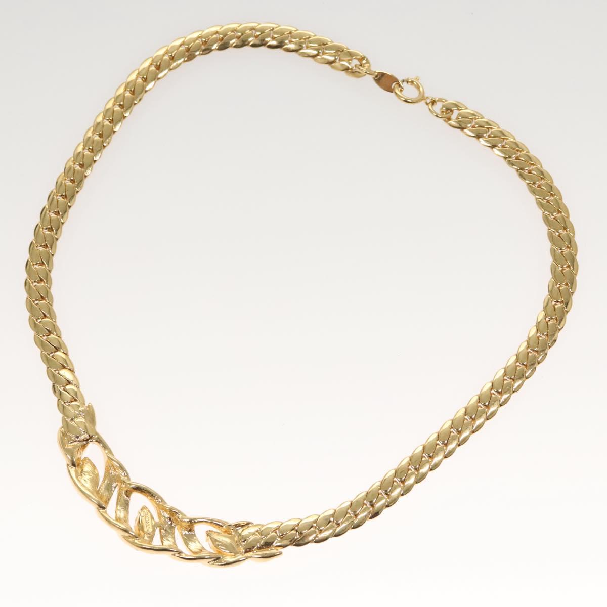 TRIFARI Necklace metal Gold Auth am8232