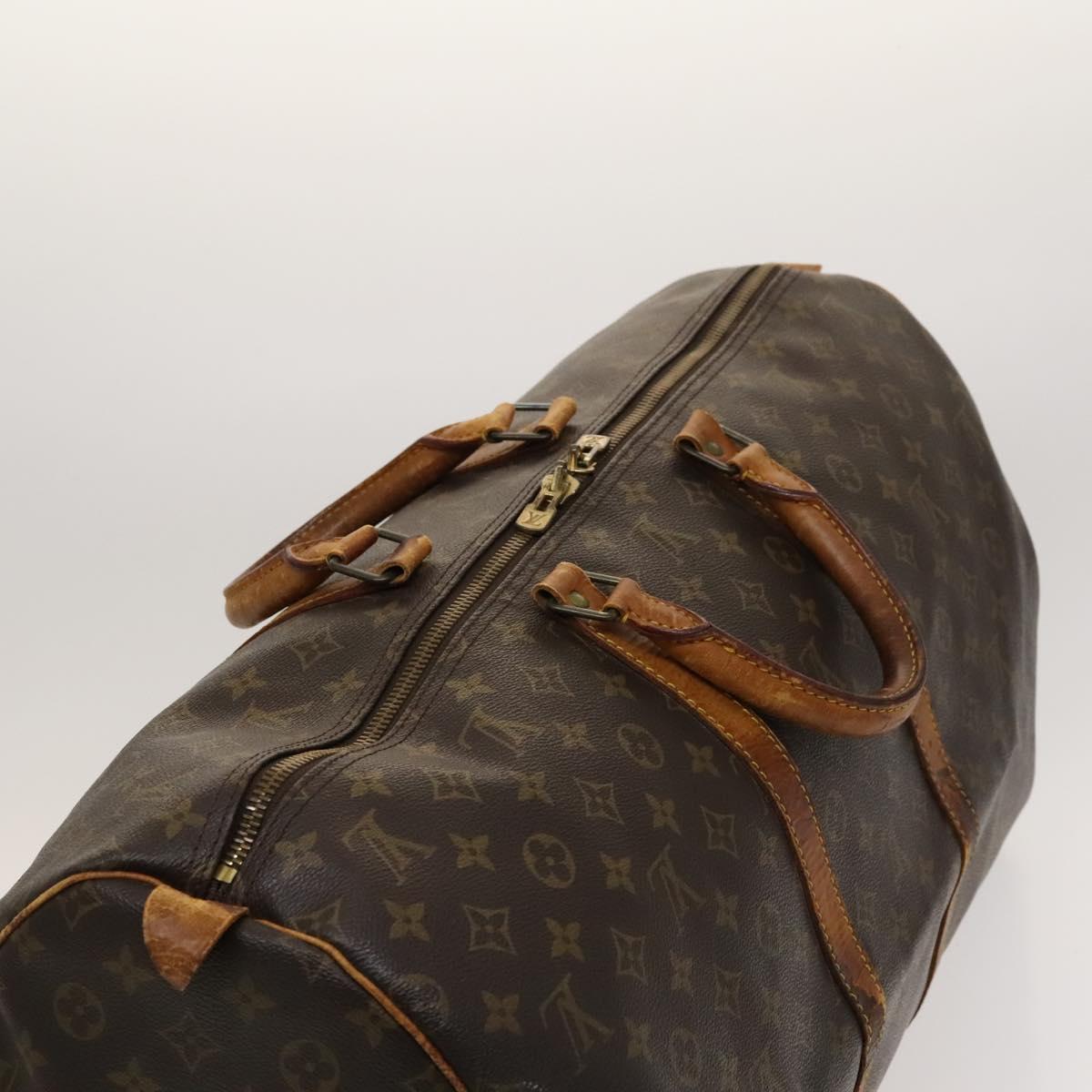 LOUIS VUITTON Monogram Keepall 55 Boston Bag M41424 LV Auth am8247