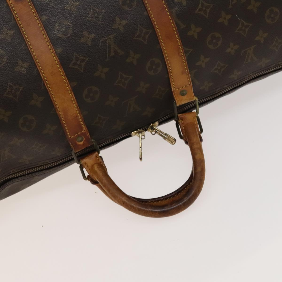 LOUIS VUITTON Monogram Keepall 55 Boston Bag M41424 LV Auth am8247