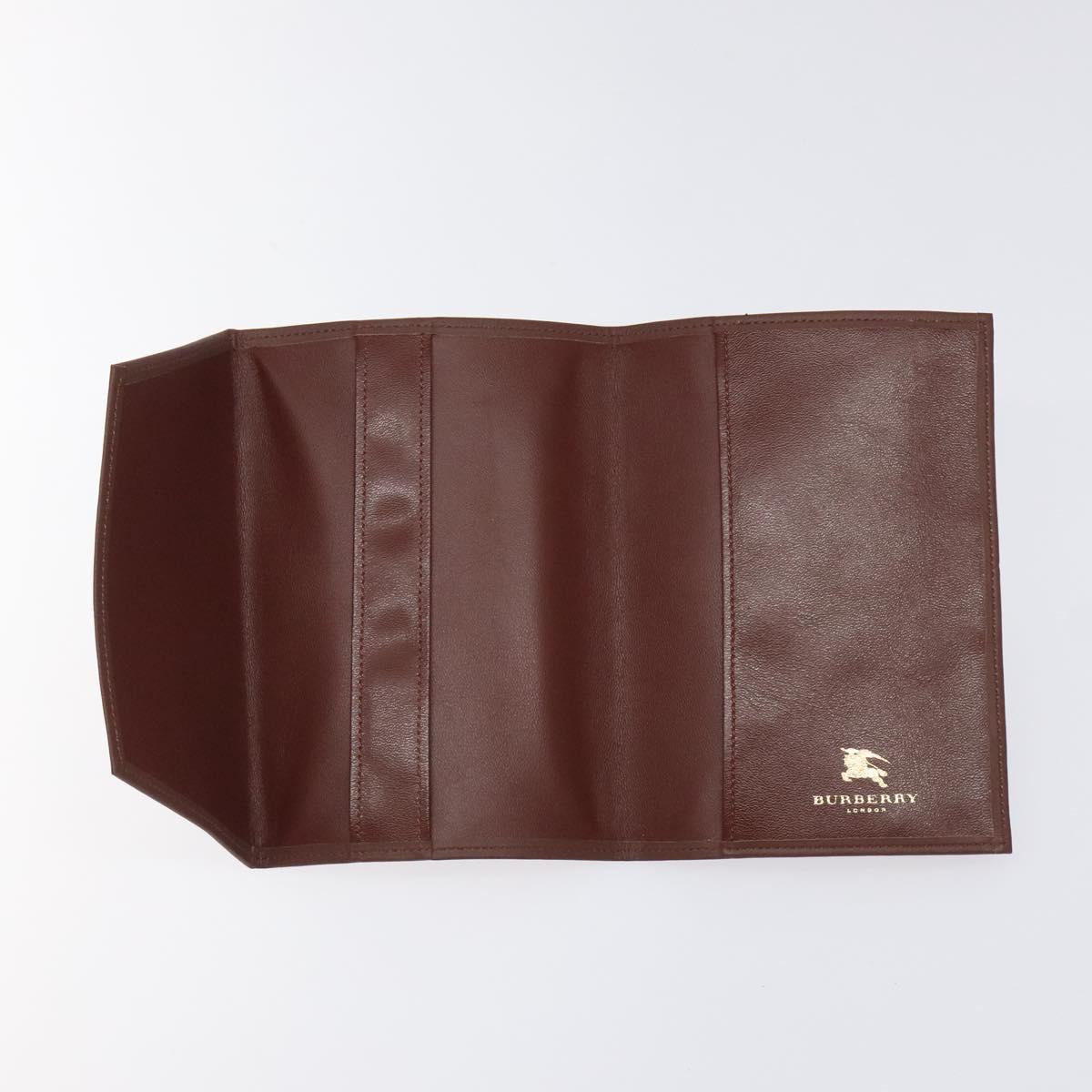 BURBERRY Nova Check Day Planner Cover Canvas Beige Auth am8273