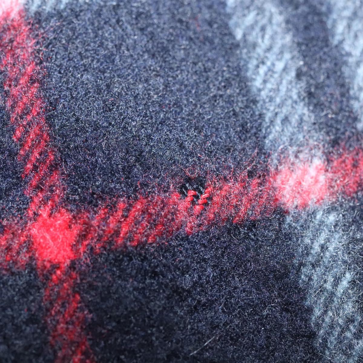 Burberrys Nova Check Scarf Cashmere Navy Auth am8280