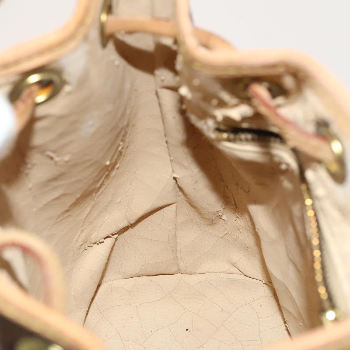 ETRO Paisley Shoulder Bag PVC Brown Gold Auth am8283