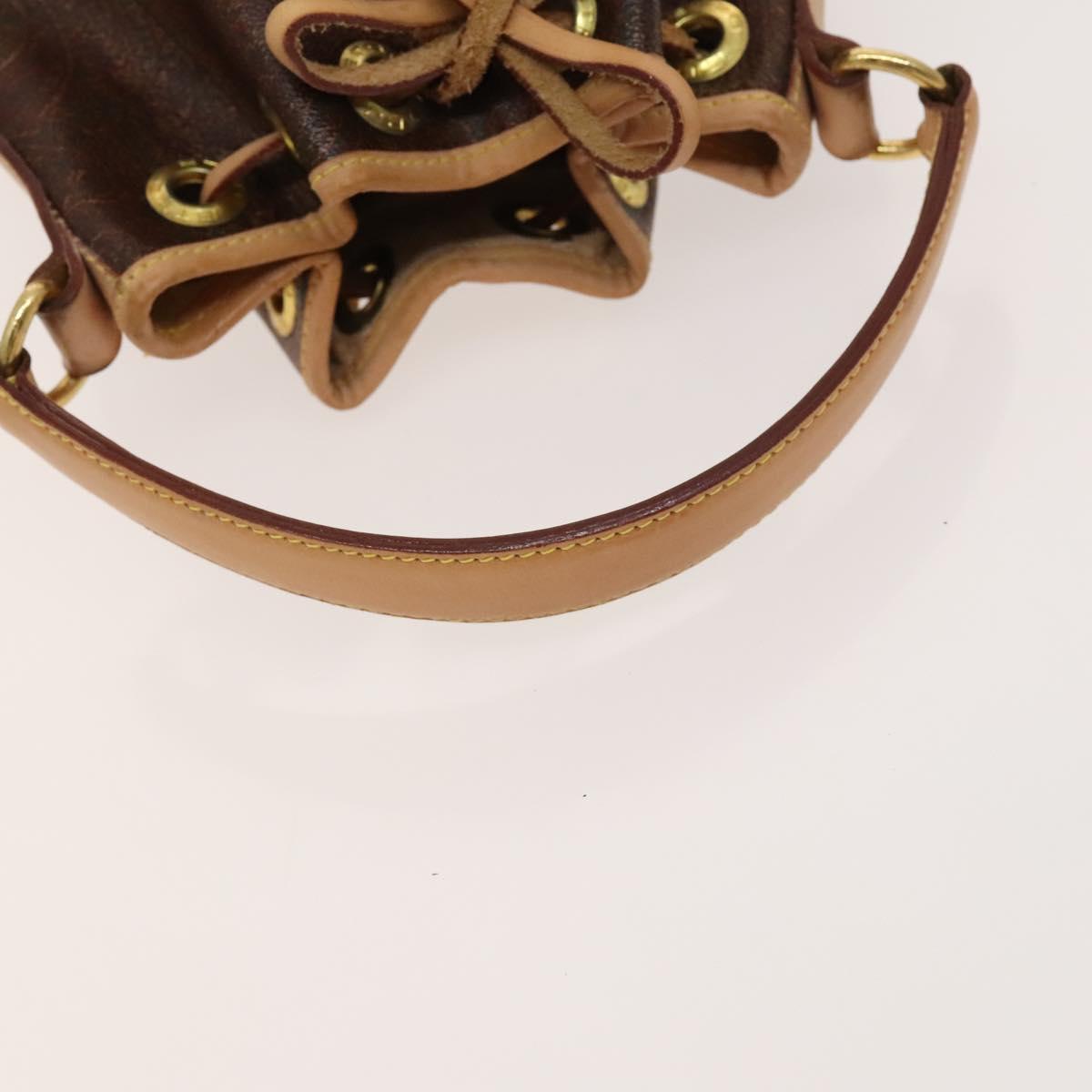 ETRO Paisley Shoulder Bag PVC Brown Gold Auth am8283