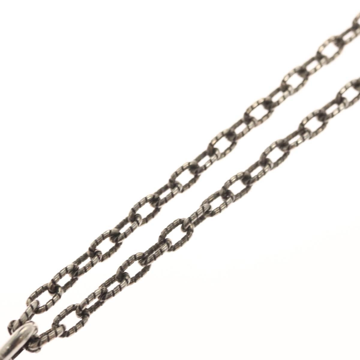 GUCCI Interlocking Necklace Ag925 Silver Auth am8310