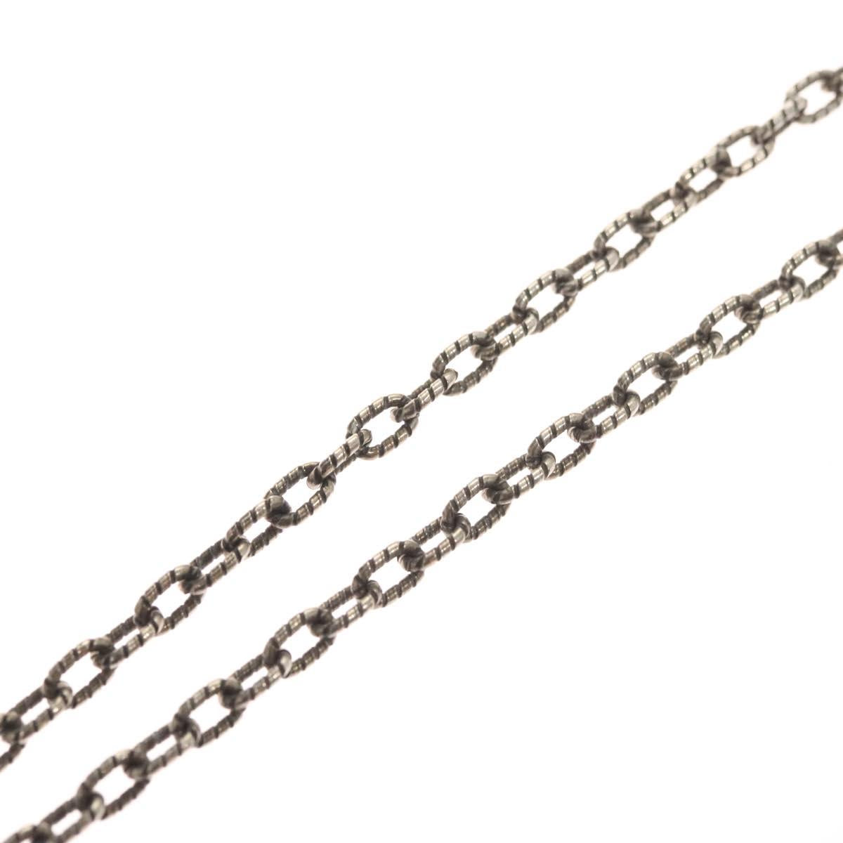 GUCCI Interlocking Necklace Ag925 Silver Auth am8310