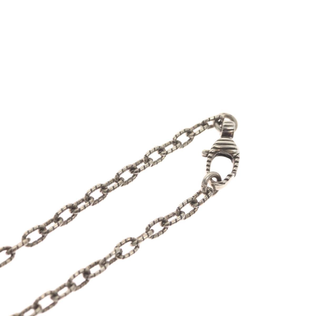 GUCCI Interlocking Necklace Ag925 Silver Auth am8310