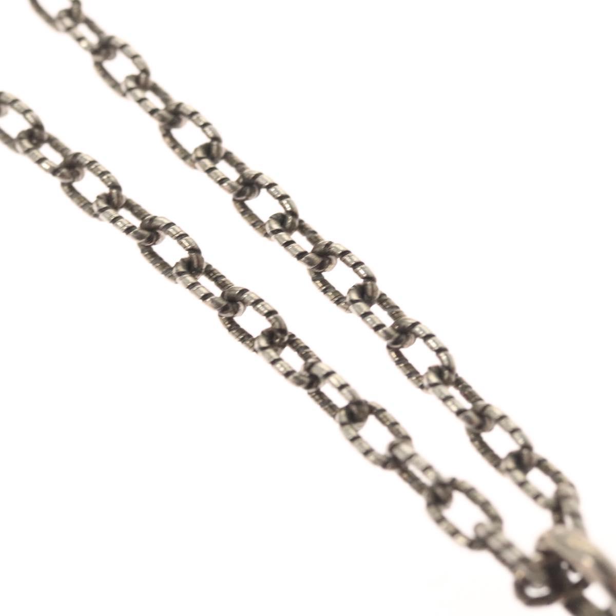 GUCCI Interlocking Necklace Ag925 Silver Auth am8310