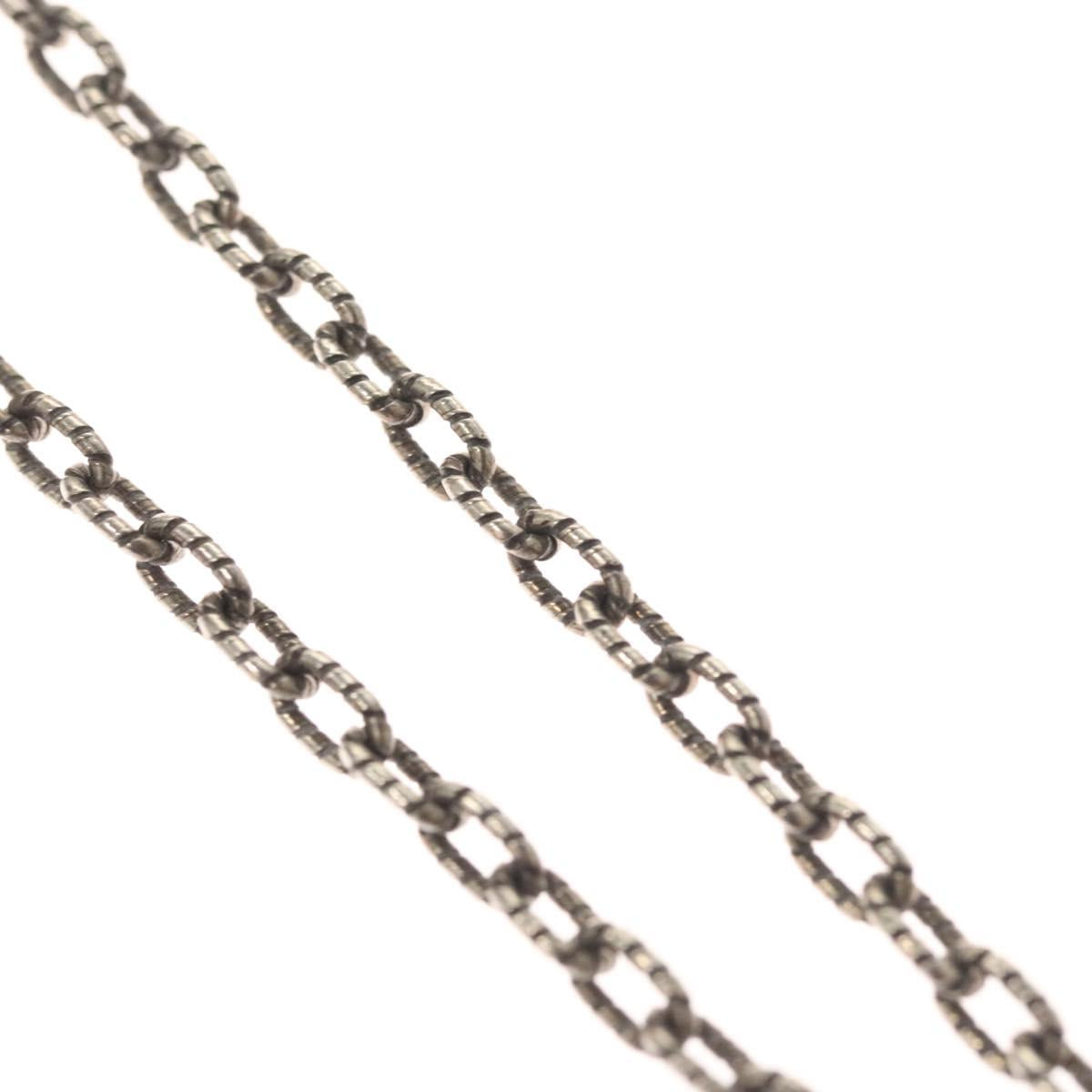 GUCCI Interlocking Necklace Ag925 Silver Auth am8310