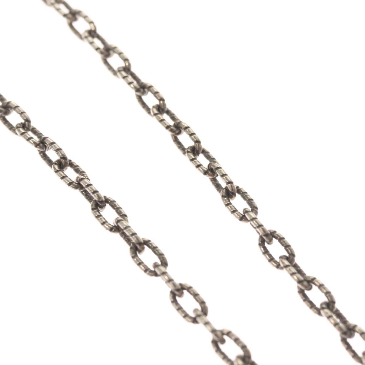 GUCCI Interlocking Necklace Ag925 Silver Auth am8310
