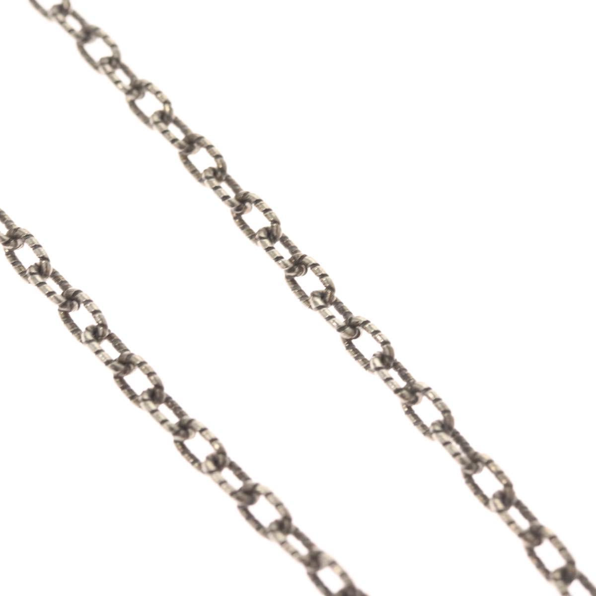 GUCCI Interlocking Necklace Ag925 Silver Auth am8310