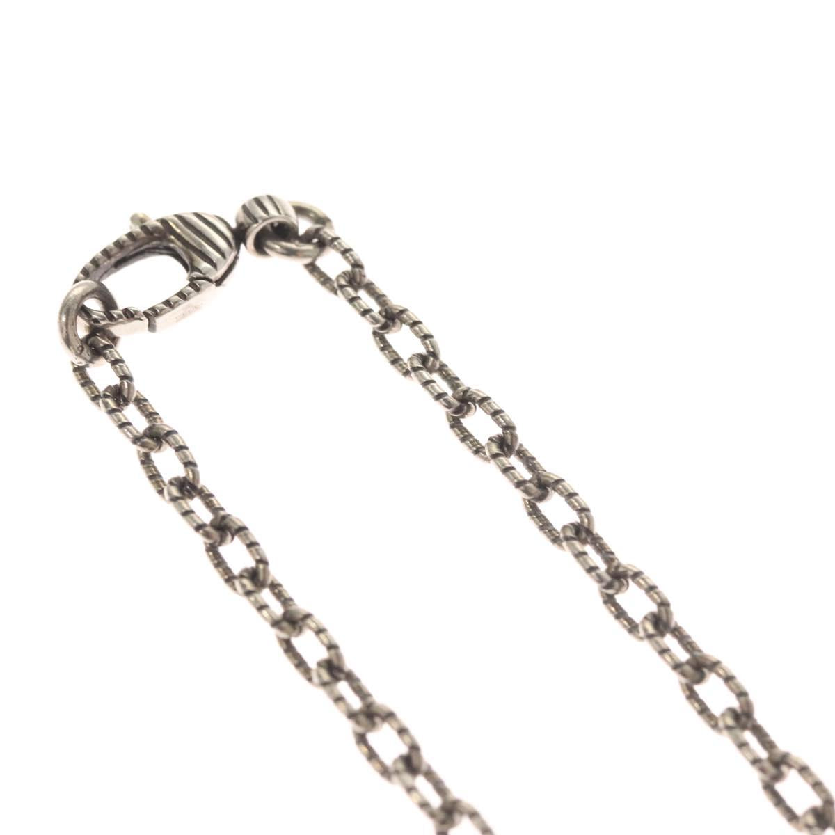 GUCCI Interlocking Necklace Ag925 Silver Auth am8310