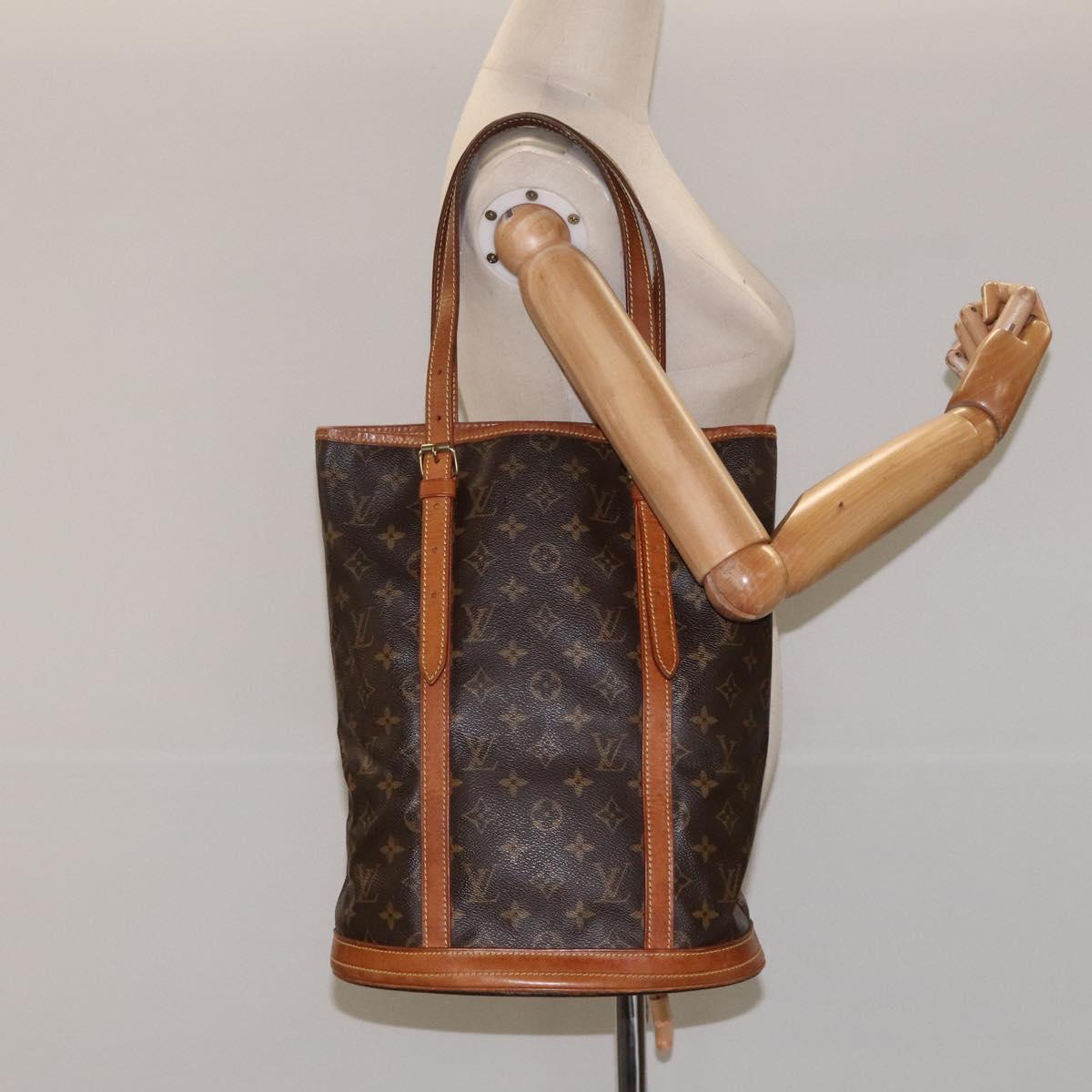 LOUIS VUITTON Monogram Bucket GM Shoulder Bag M42236 LV Auth am8316
