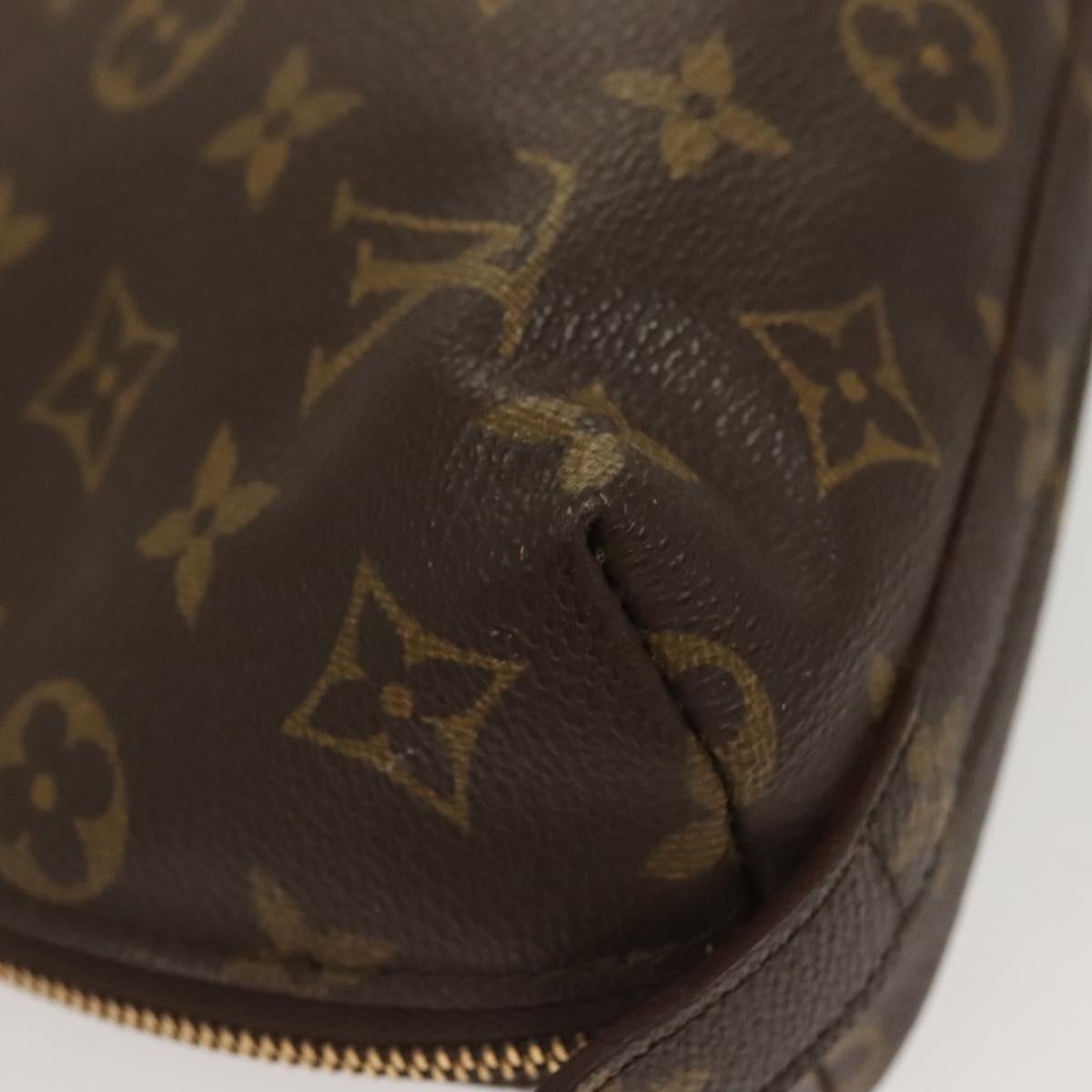 LOUIS VUITTON Monogram Trousse Demi Ronde Cosmetic Pouch M47520 LV Auth am8318
