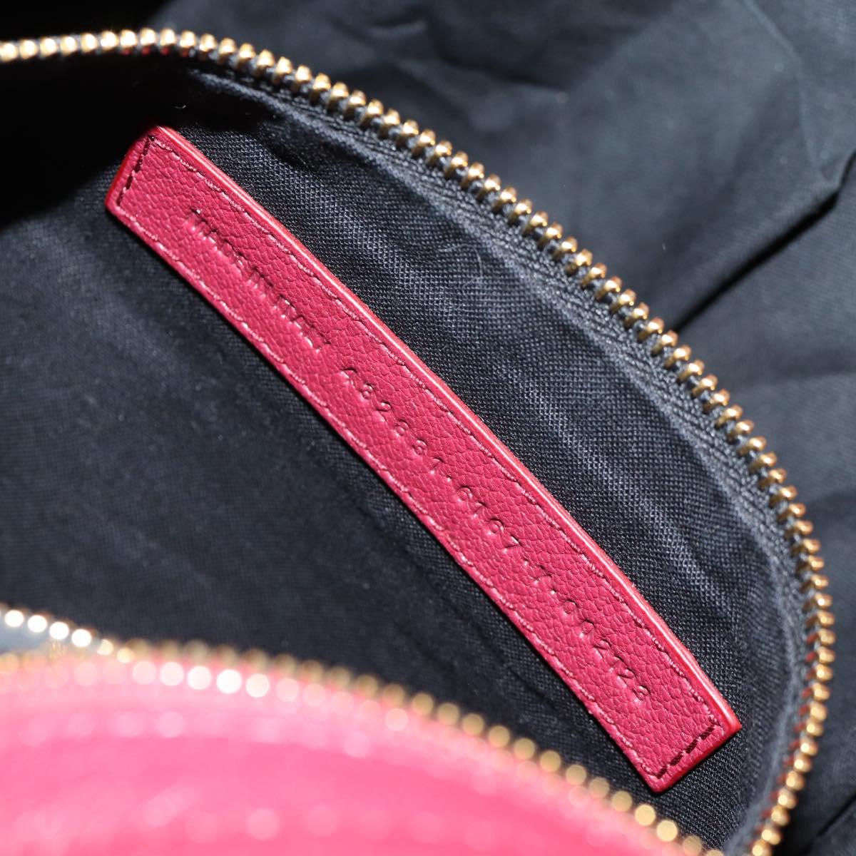 BALENCIAGA Classic Metallic Edge City S Bag Leather Red Gold 432831 Auth am8323M