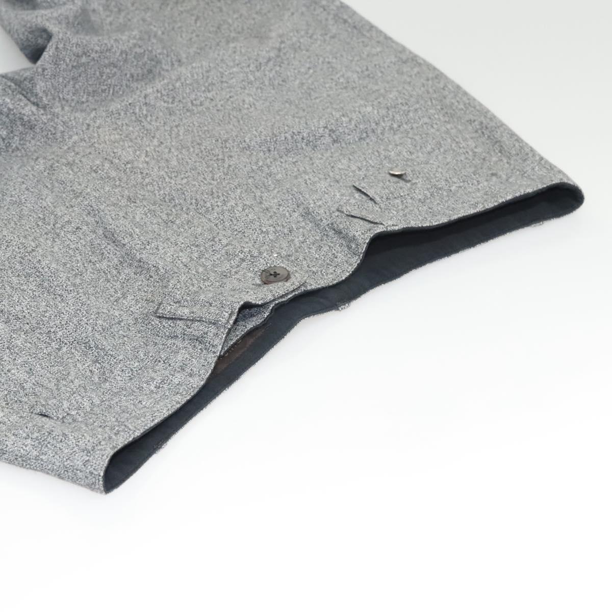 LOUIS VUITTON Bottoms Pants Cotton Gray LV Auth am8342