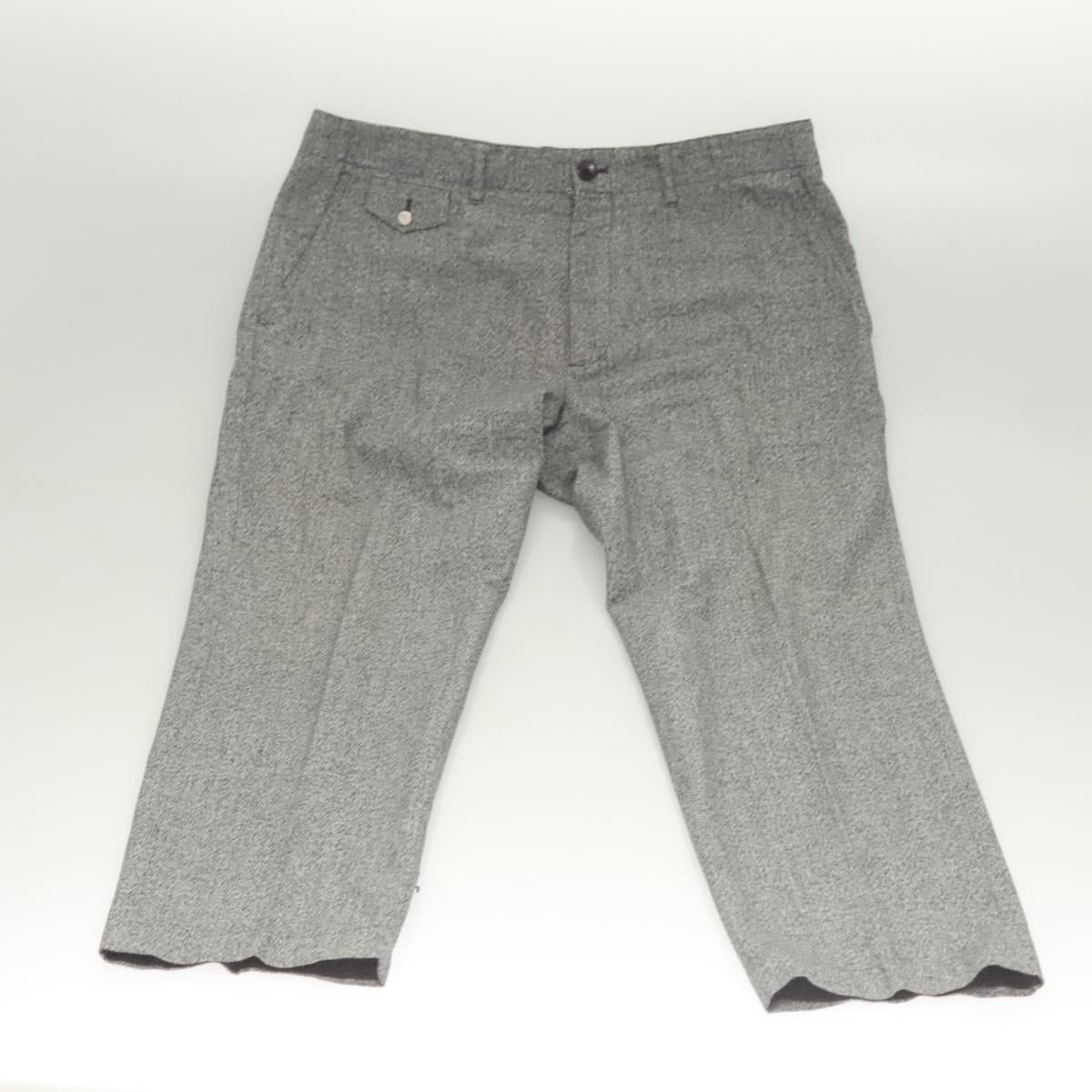 LOUIS VUITTON Bottoms Pants Cotton Gray LV Auth am8342