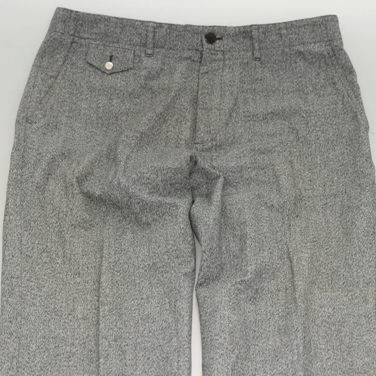 LOUIS VUITTON Bottoms Pants Cotton Gray LV Auth am8342