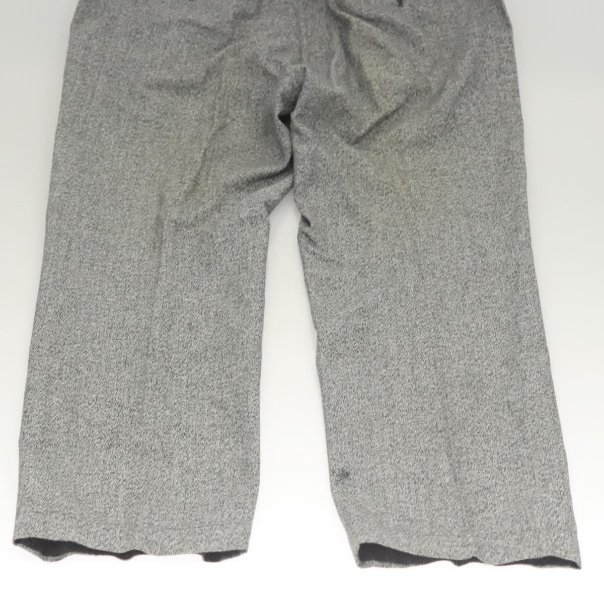 LOUIS VUITTON Bottoms Pants Cotton Gray LV Auth am8342