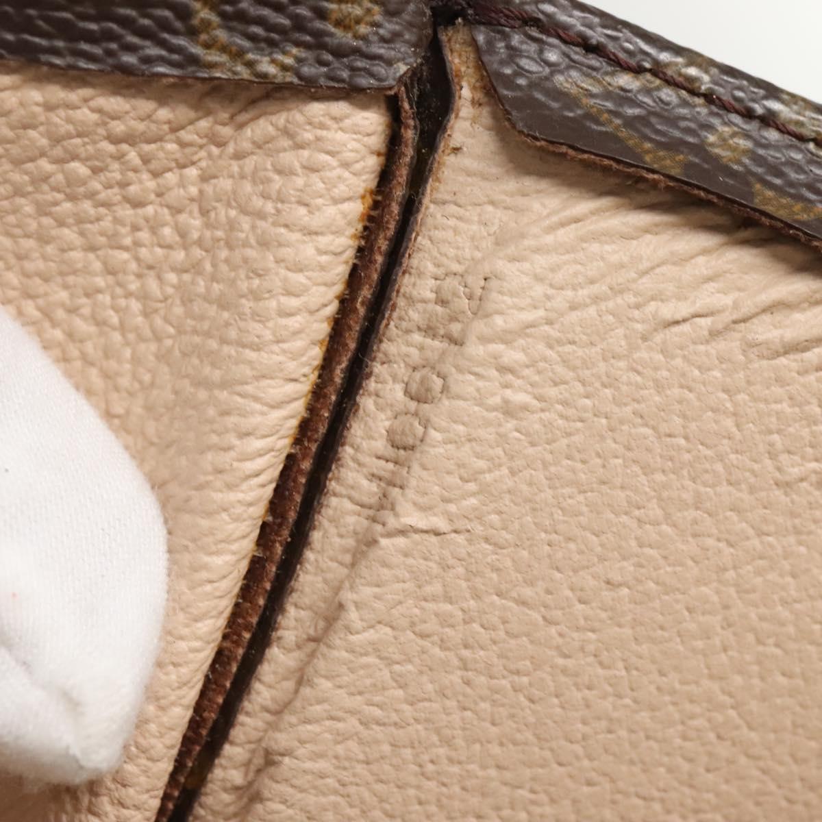 LOUIS VUITTON Monogram Sac Plat Hand Bag M51140 LV Auth am8350