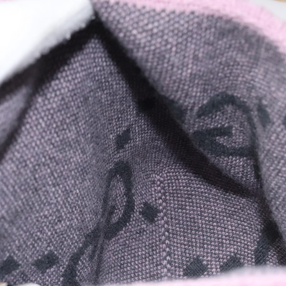GUCCI GG Canvas Knitted Fabrics Cap Cashmere M Pink 676827 Auth am8353