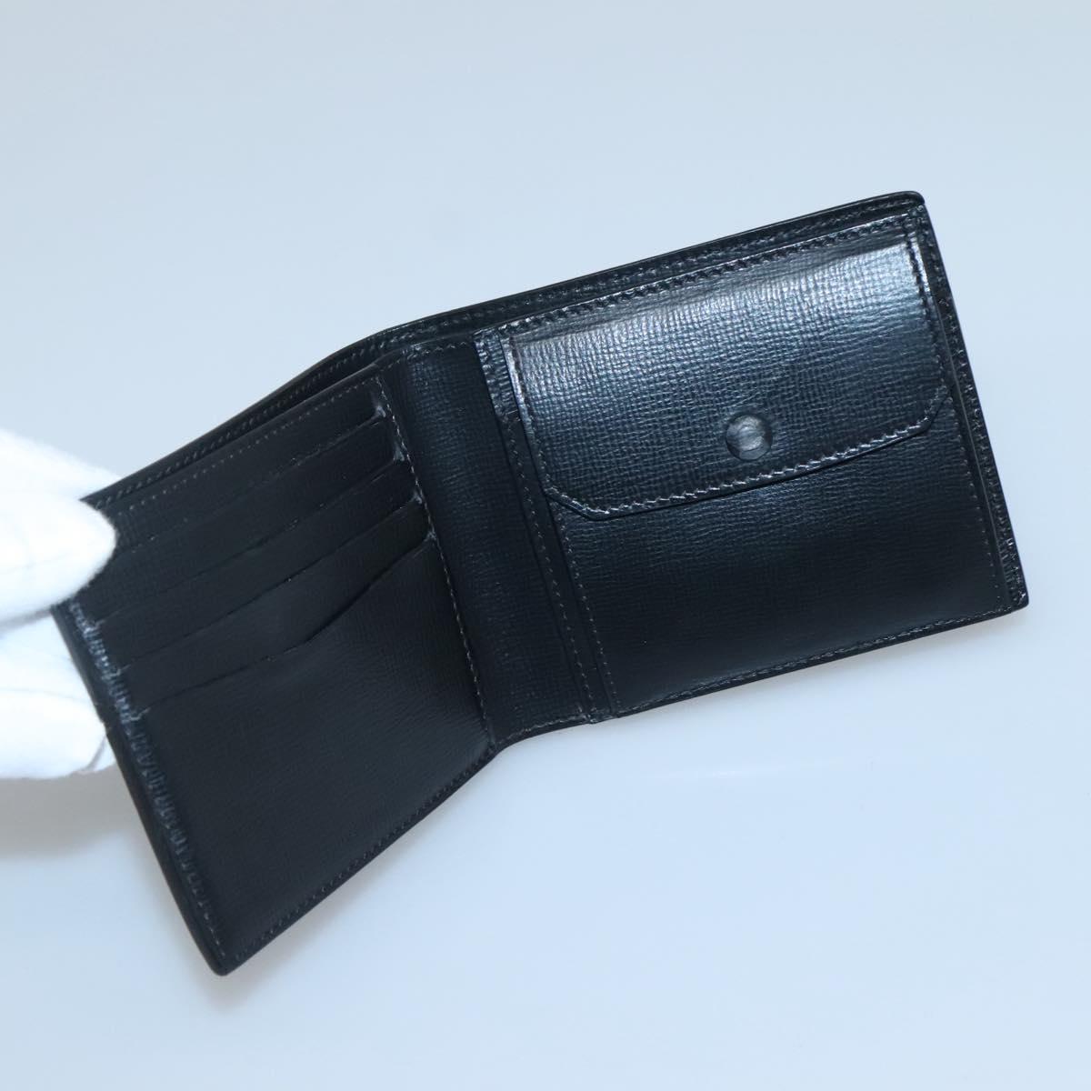 Dunhill Wallet Leather Black Auth am8366