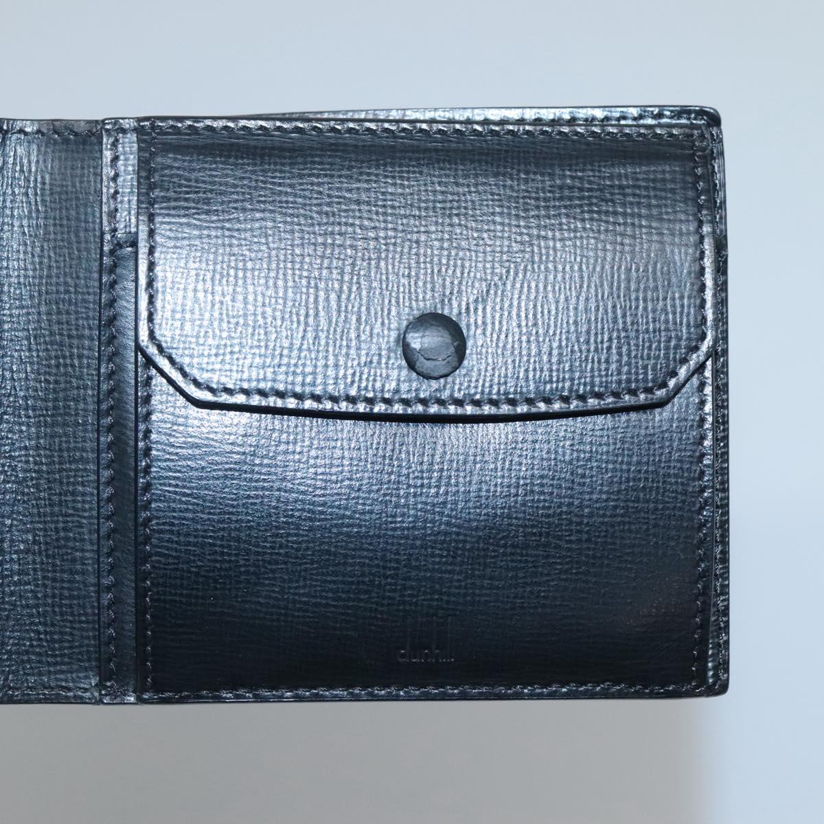 Dunhill Wallet Leather Black Auth am8366