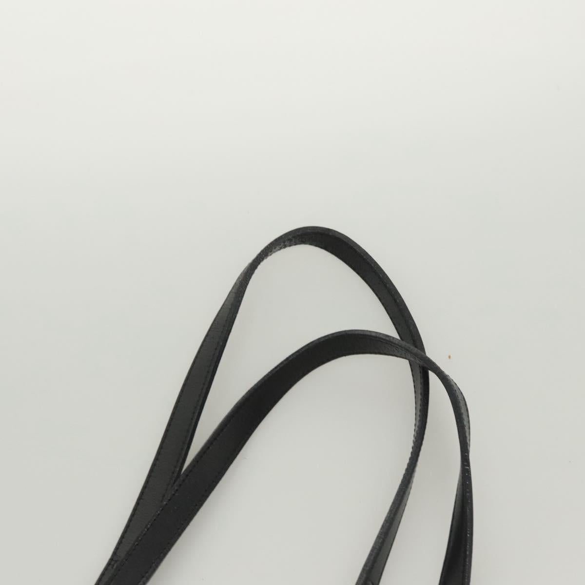 GIVENCHY Tote Bag Canvas Black Gold Auth am8454