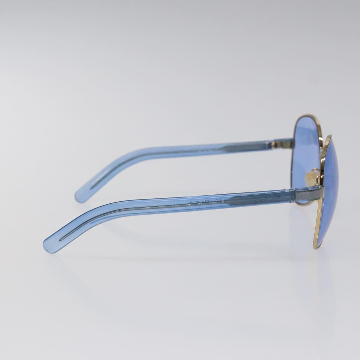 GUCCI Sunglasses plastic Blue Auth am8462