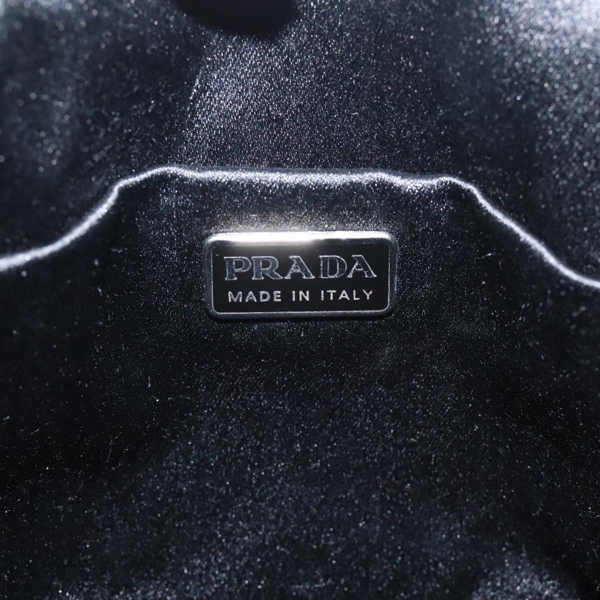 PRADA Hand Bag Nylon Red Auth am8492