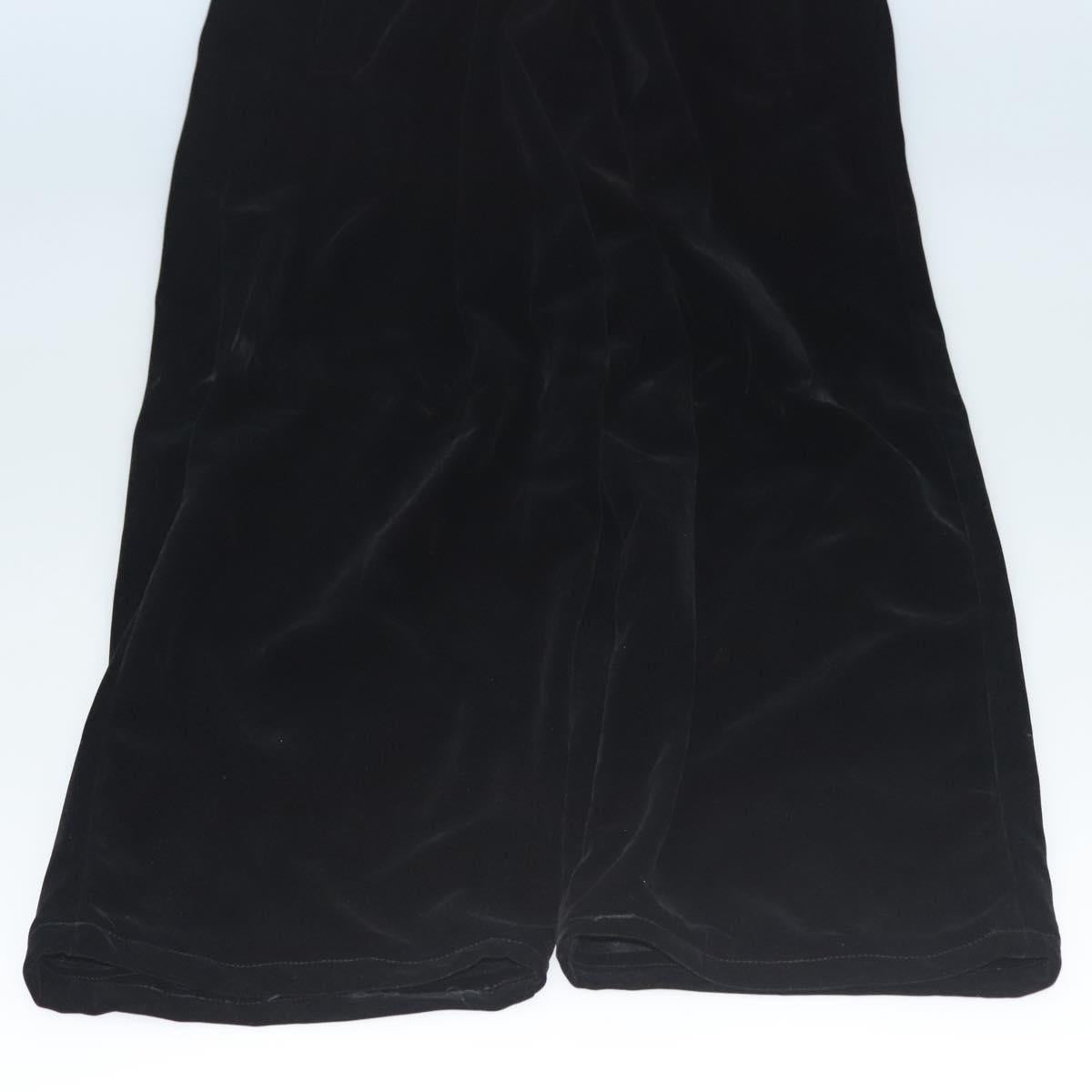 VERSACE Bottoms Velor Black Auth am8496