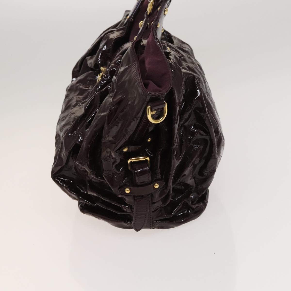 LOUIS VUITTON Mahina Surya XL Tote Bag Enamel Purple LV Auth am8556