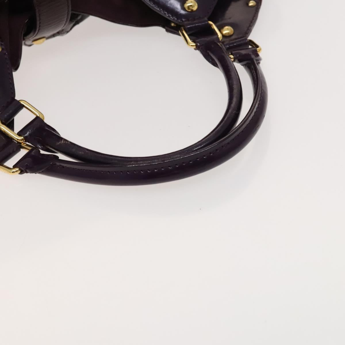 LOUIS VUITTON Mahina Surya XL Tote Bag Enamel Purple LV Auth am8556
