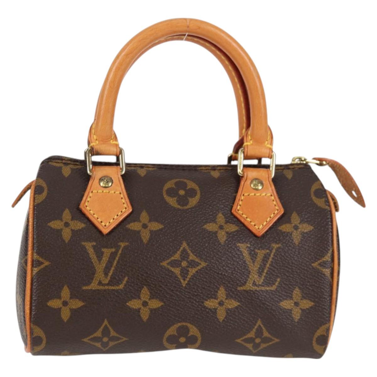 LOUIS VUITTON Monogram Mini Speedy Hand Bag M41534 LV Auth am8561V