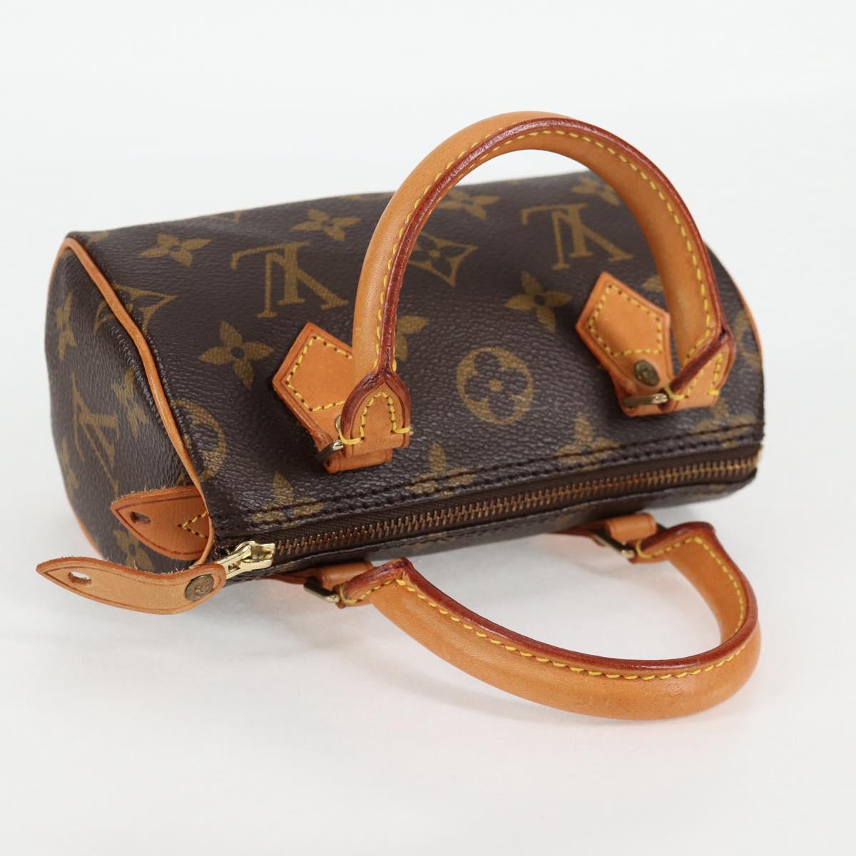 LOUIS VUITTON Monogram Mini Speedy Hand Bag M41534 LV Auth am8561V