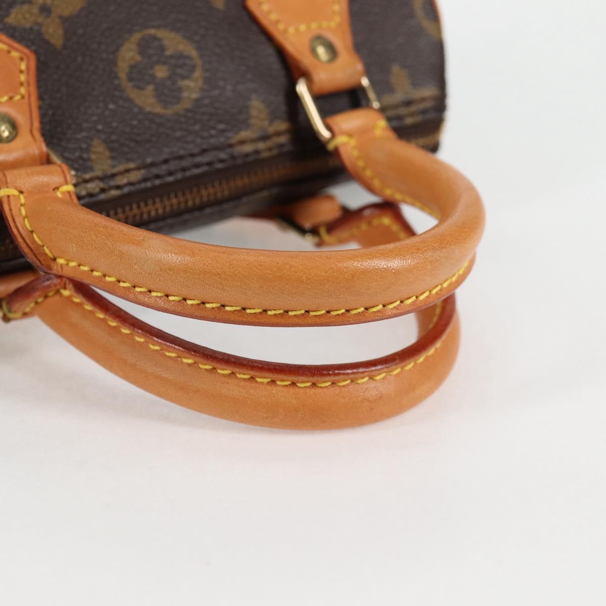 LOUIS VUITTON Monogram Mini Speedy Hand Bag M41534 LV Auth am8561V