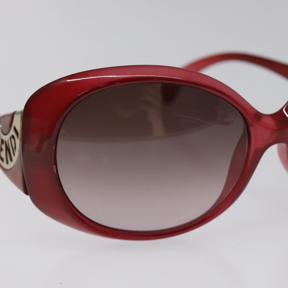 FENDI Sunglasses plastic Red Auth am8594