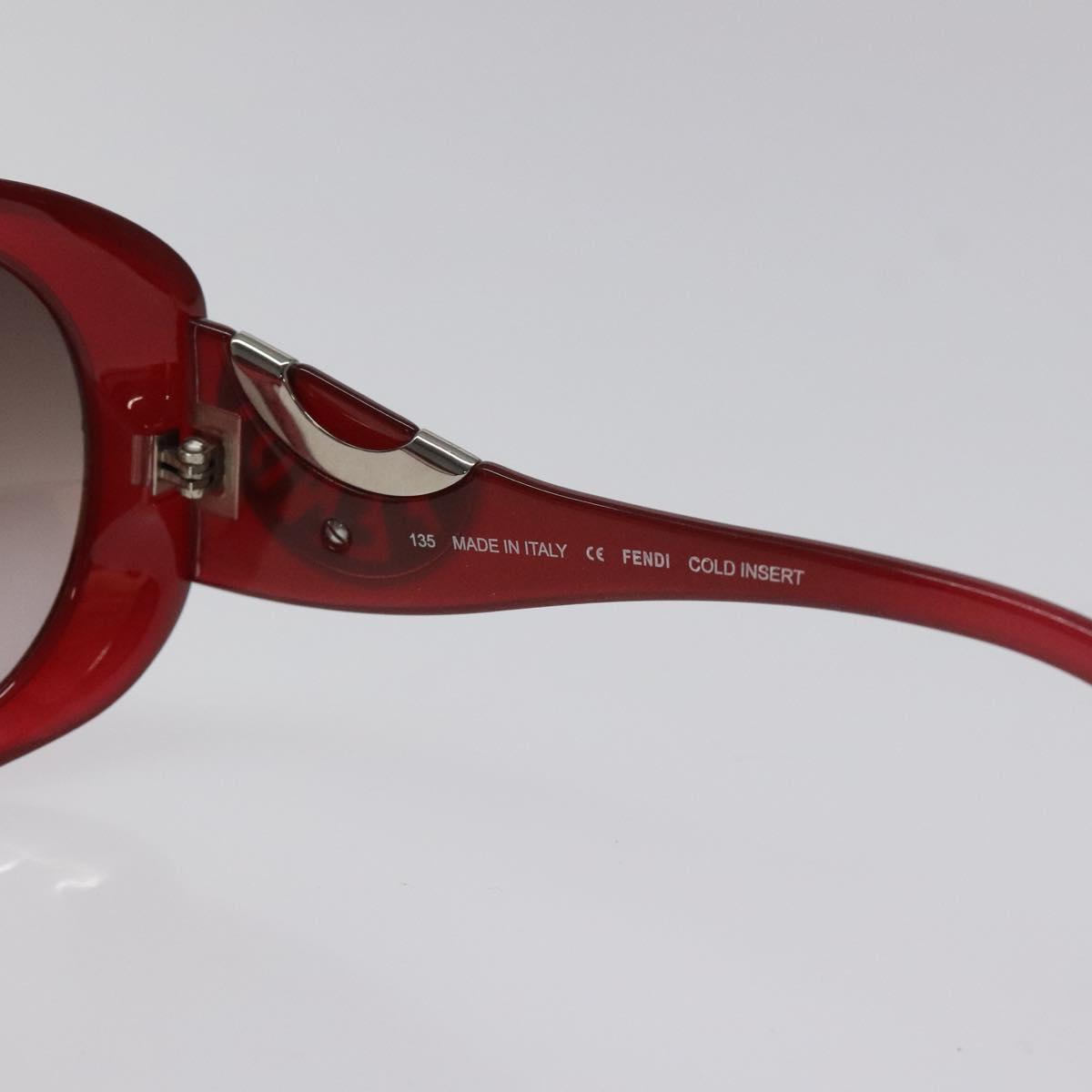 FENDI Sunglasses plastic Red Auth am8594
