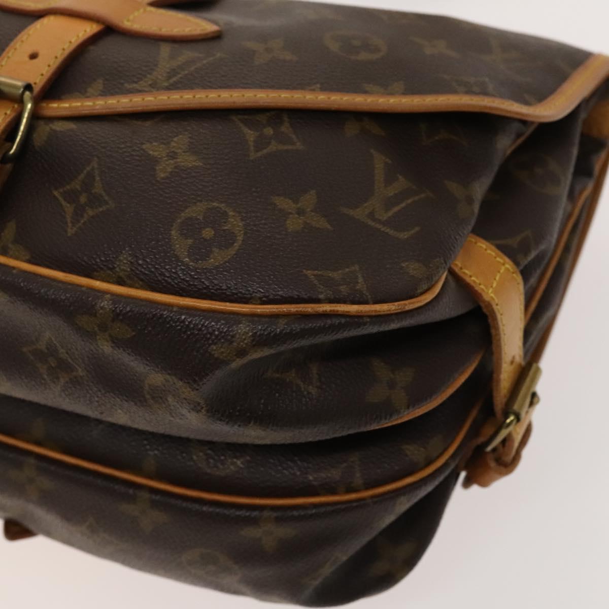 LOUIS VUITTON Monogram Saumur 30 Shoulder Bag M42256 LV Auth am8612