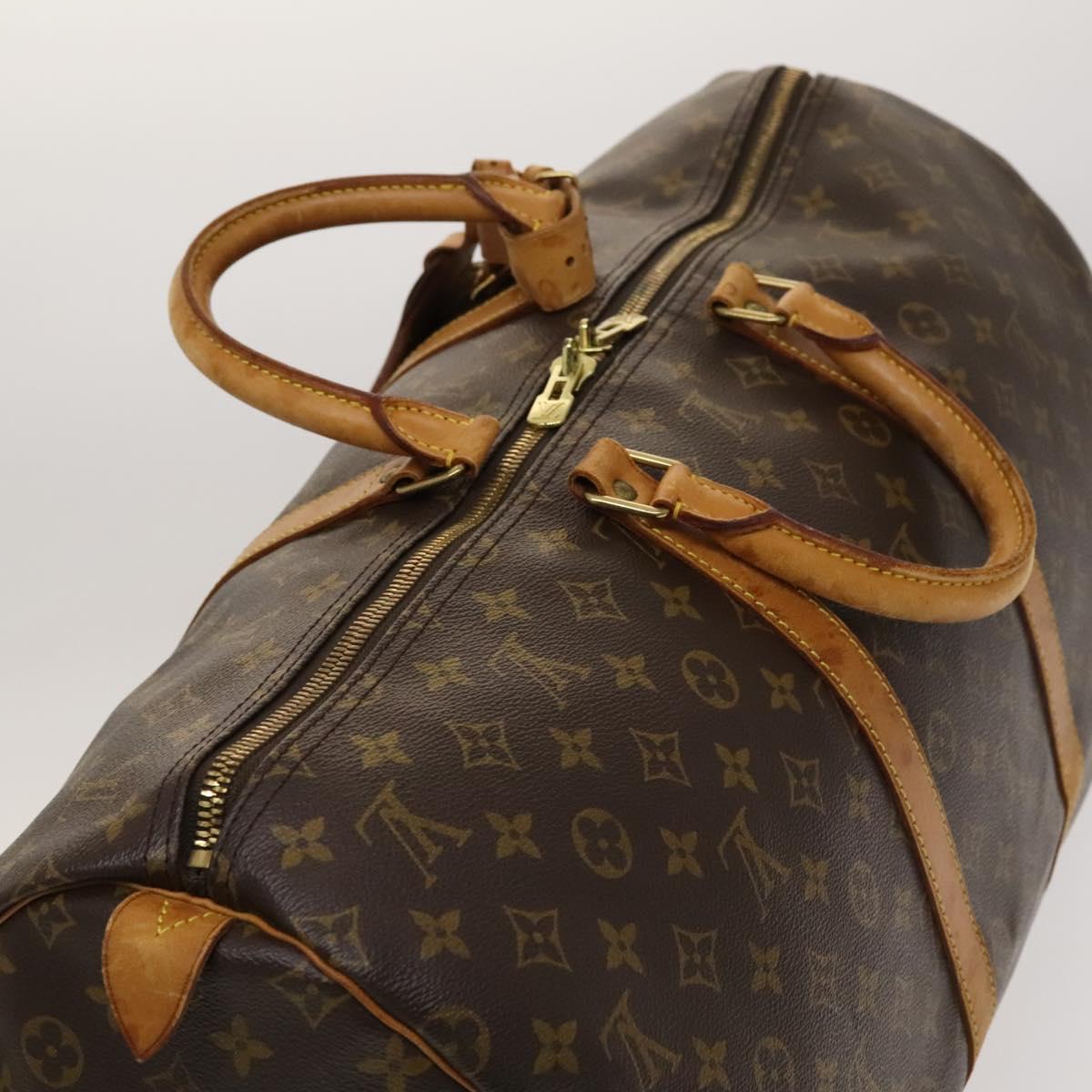 LOUIS VUITTON Monogram Keepall 55 Boston Bag M41424 LV Auth am8624