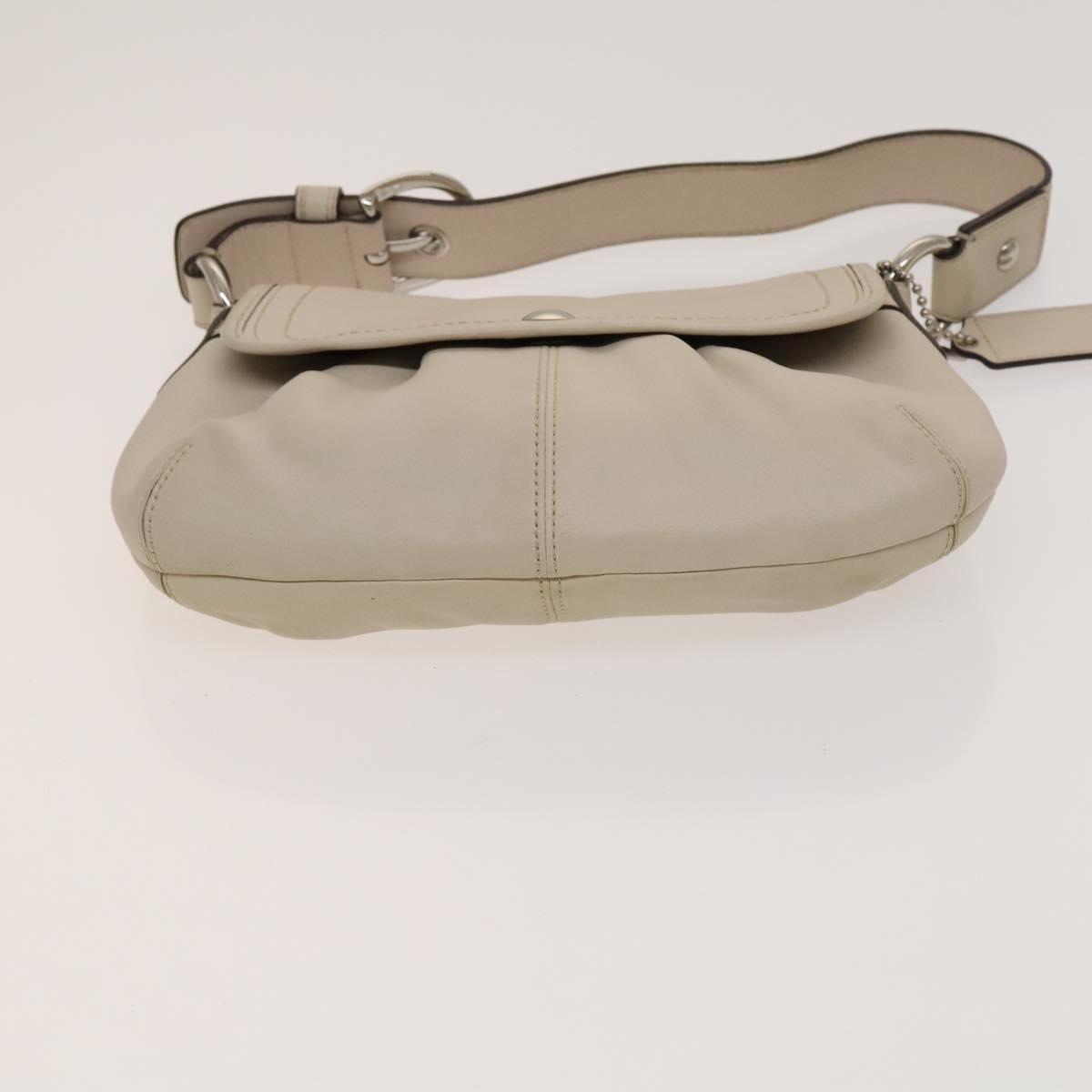 Coach Shoulder Bag Leather 2Set Brown Light Beige Auth am8664