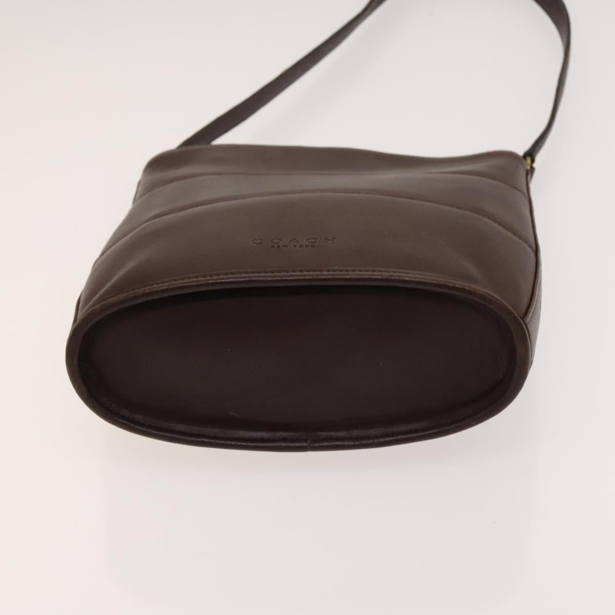 Coach Shoulder Bag Leather 2Set Brown Light Beige Auth am8664